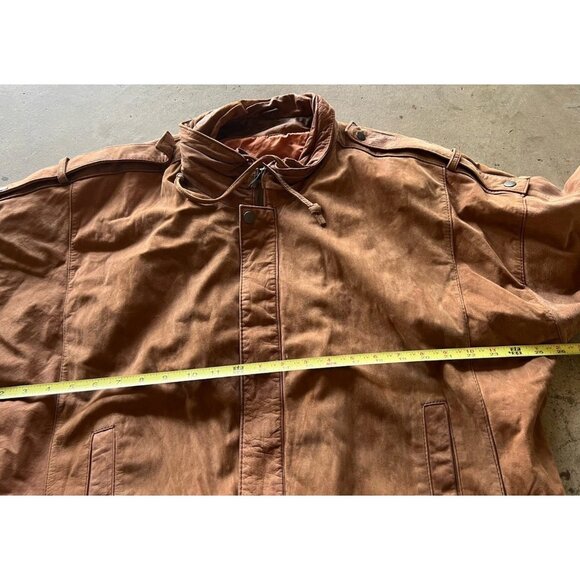 Vintage ADA Brown Leather Jacket Women’s Sz L Multipocket Patina Biker - Picture 6 of 13